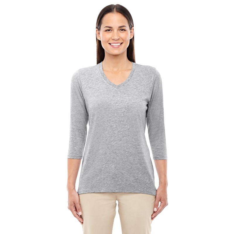 Buy Devon & Jones DP184W Ladies Perfect Fit Bracelet-Length V-Neck Top | ApparelChoice.ca