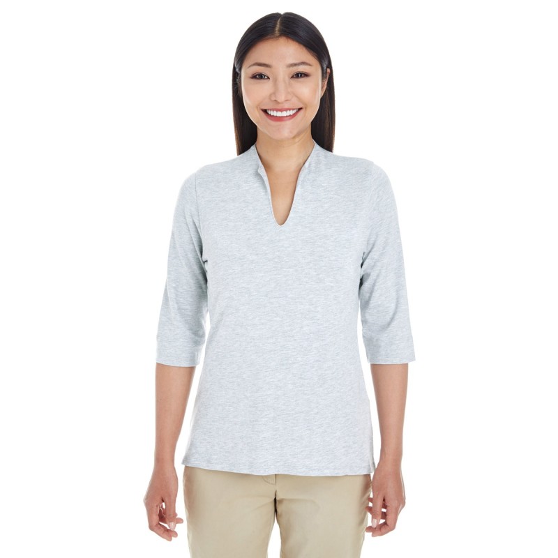 Buy Devon & Jones DP188W Ladies Perfect Fit Tailored Open Neckline Top | ApparelChoice.ca