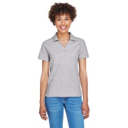 Buy Devon & Jones D100W Ladies Pima Pique Y-Collar Polo | ApparelChoice.ca