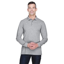 Buy Harriton M265L Men's Easy Blend Long-Sleeve Polo | ApparelChoice.ca