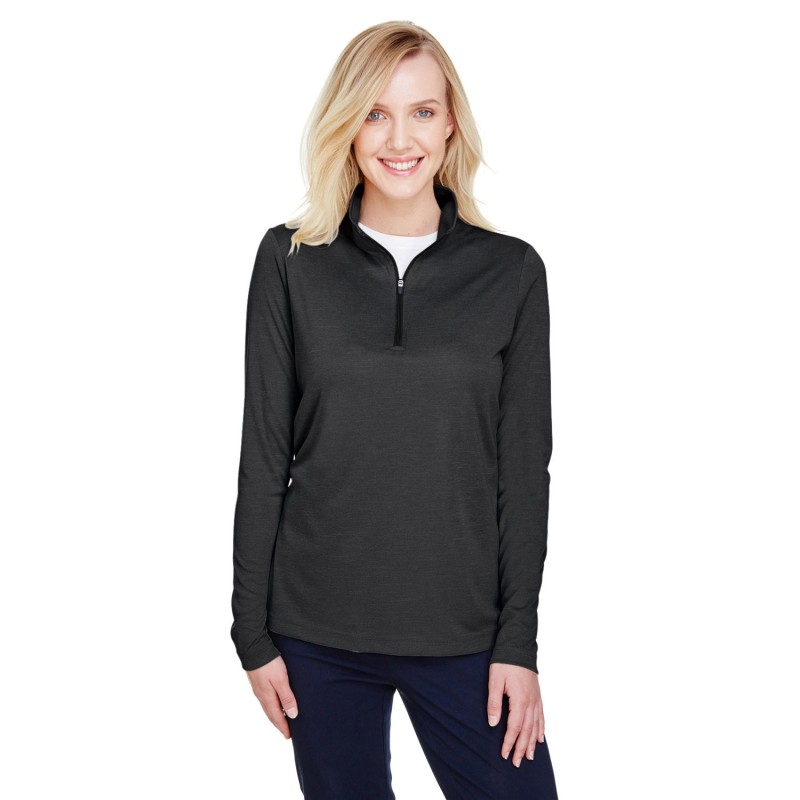 Buy Team 365 TT31HW Ladies Zone Sonic Heather Performance Quarter-Zip | ApparelChoice.ca