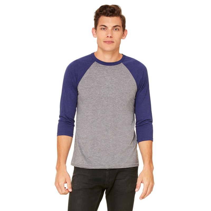 Buy Bella + Canvas 3200 Unisex 3/4-Sleeve Baseball T-Shirt | ApparelChoice.ca