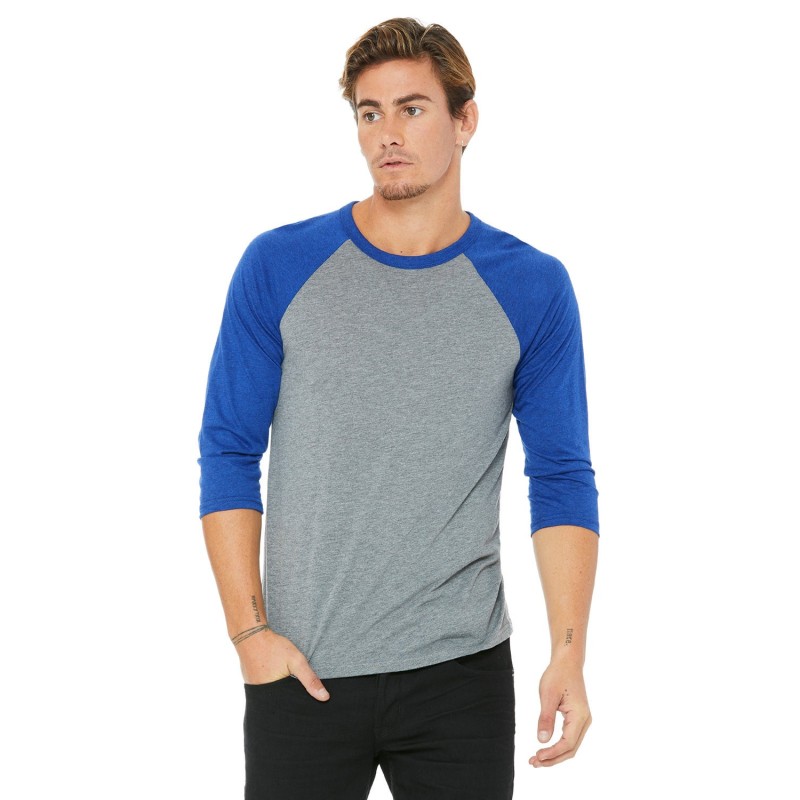 Buy Bella + Canvas 3200 Unisex 3/4-Sleeve Baseball T-Shirt | ApparelChoice.ca