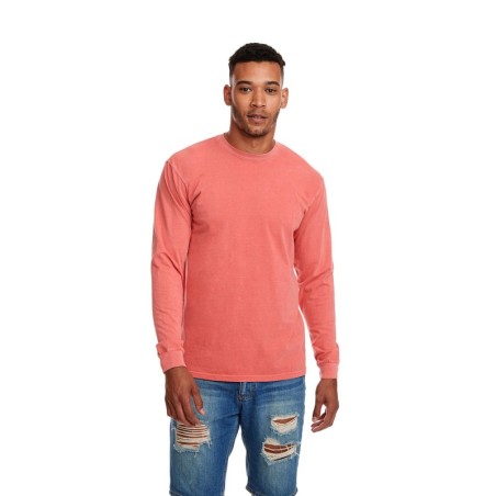 Buy Next Level Apparel 7451 Adult Inspired Dye Long-Sleeve Crew with Pocket | ApparelChoice.ca