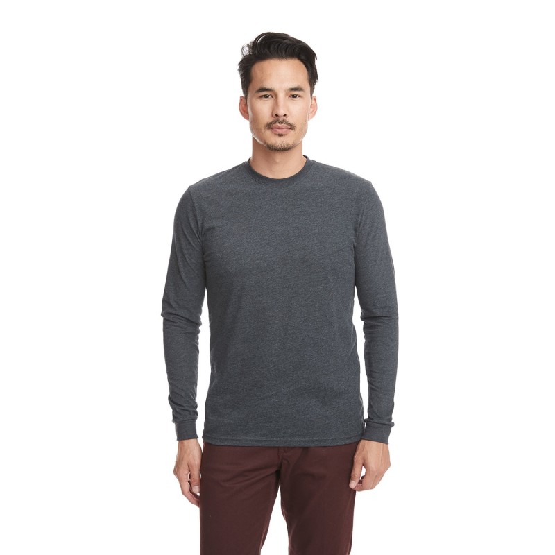 Buy Next Level Apparel 6411 Unisex Sueded Long-Sleeve Crew | ApparelChoice.ca
