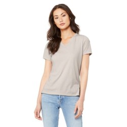 Buy Bella + Canvas 6405CVC Ladies Relaxed Heather CVC Jersey V-Neck T-Shirt | ApparelChoice.ca
