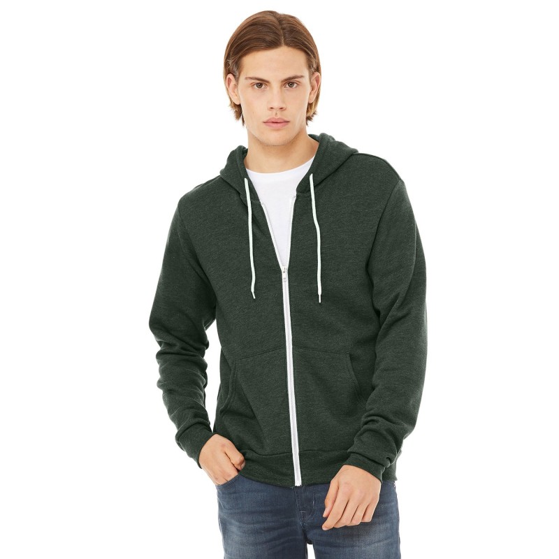 Buy Bella + Canvas 3739 Unisex Sponge Fleece Full-Zip Hooded Sweatshirt | ApparelChoice.ca