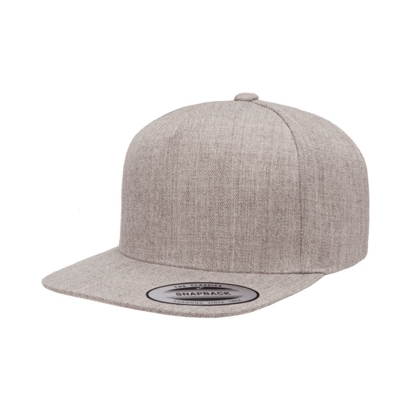 Buy Yupoong YP5089 Adult 5-Panel Structured Flat Visor Classic Snapback Cap | ApparelChoice.ca