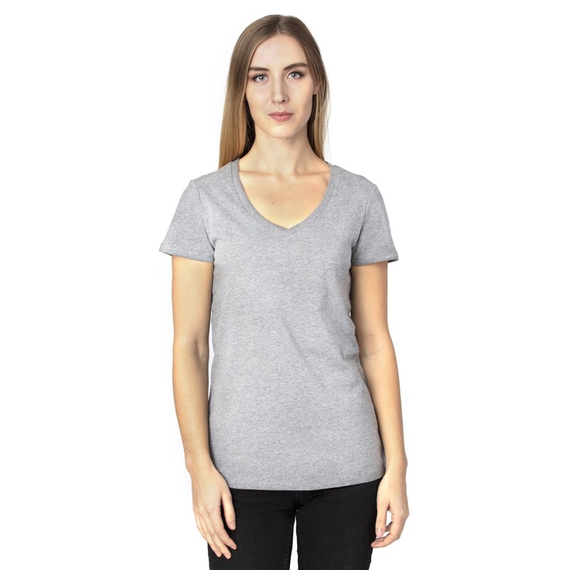 Buy Threadfast 200RV Ladies Ultimate CVC V-Neck T-Shirt | ApparelChoice.ca
