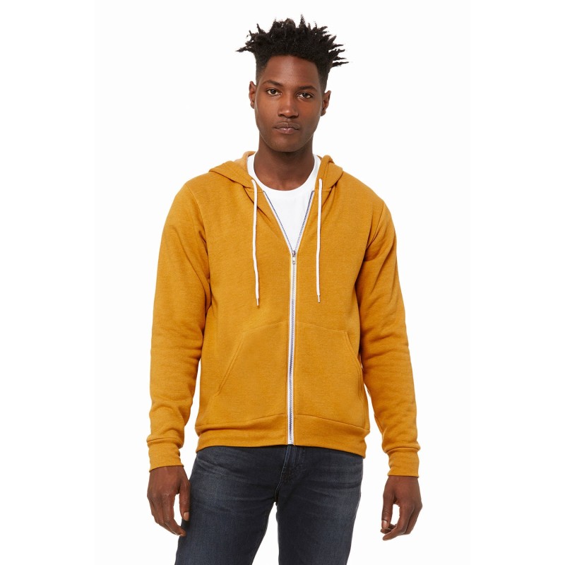 Buy Bella + Canvas 3739 Unisex Sponge Fleece Full-Zip Hooded Sweatshirt | ApparelChoice.ca