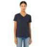 Buy Bella + Canvas 6405CVC Ladies Relaxed Heather CVC Jersey V-Neck T-Shirt | ApparelChoice.ca