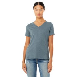 Buy Bella + Canvas 6405CVC Ladies Relaxed Heather CVC Jersey V-Neck T-Shirt | ApparelChoice.ca