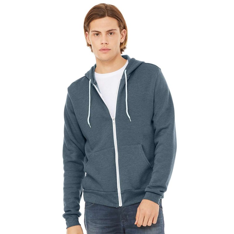 Buy Bella + Canvas 3739 Unisex Sponge Fleece Full-Zip Hooded Sweatshirt | ApparelChoice.ca