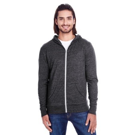 Buy Threadfast 302Z Unisex Triblend Full-Zip Light Hoodie | ApparelChoice.ca