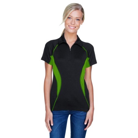 Buy North End 78657 Ladies Serac UTK cool-logik Performance Zippered Polo | ApparelChoice.ca