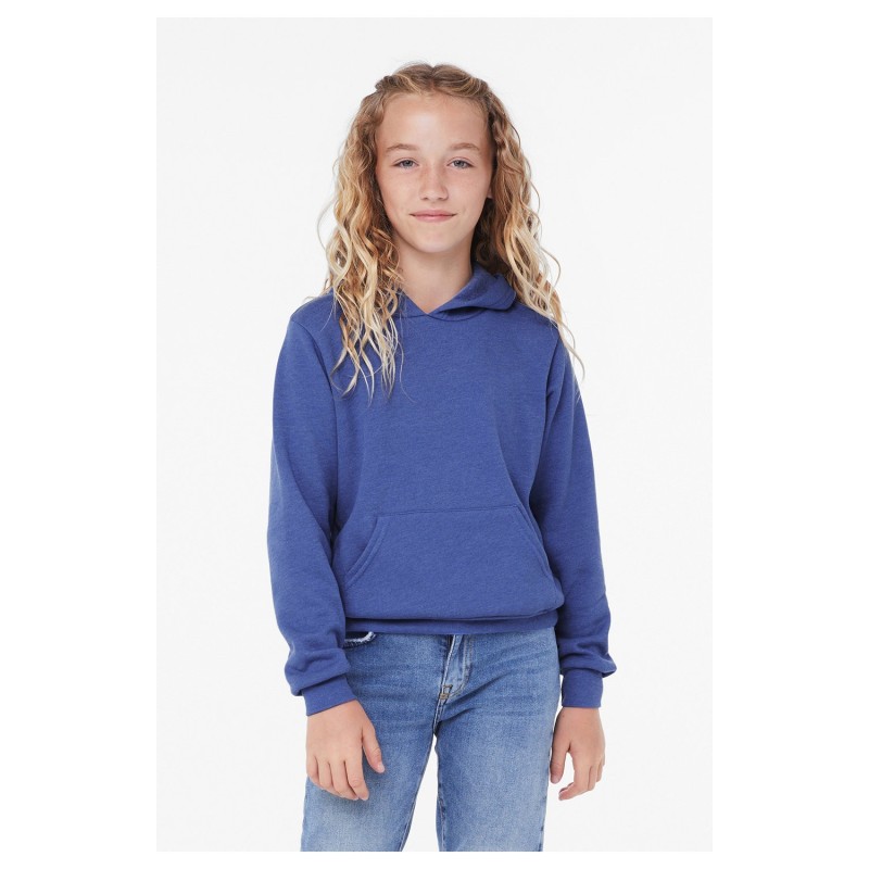 Buy Bella + Canvas 3719Y Youth Sponge Fleece Pullover Hooded Sweatshirt | ApparelChoice.ca