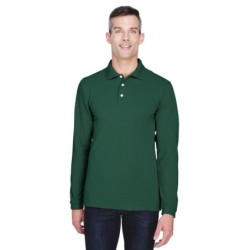 Buy Harriton M265L Men's Easy Blend Long-Sleeve Polo | ApparelChoice.ca