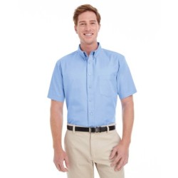 Buy Harriton M582 Men's Foundation 100% Cotton Short-Sleeve Twill Shirt with Teflon | ApparelChoice.ca