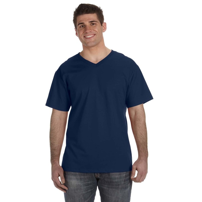 Buy Fruit of the Loom 39VR Adult HD Cotton V-Neck T-Shirt | ApparelChoice.ca