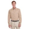 Buy Harriton M581 Men's Foundation 100% Cotton Long-Sleeve Twill Shirt with Teflon | ApparelChoice.ca