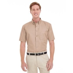 Buy Harriton M582 Men's Foundation 100% Cotton Short-Sleeve Twill Shirt with Teflon | ApparelChoice.ca