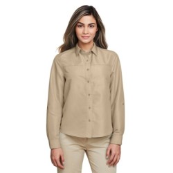 Buy Harriton M580LW Ladies Key West Long-Sleeve Performance Staff Shirt | ApparelChoice.ca