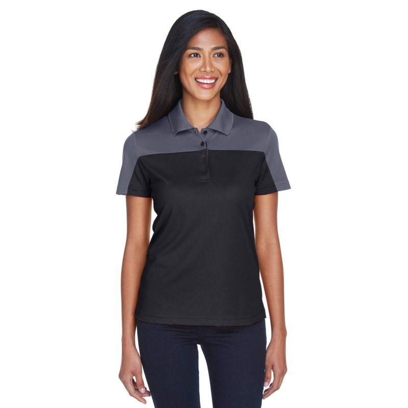 Buy Core365 CE101W Ladies Balance Colorblock Performance Pique Polo | ApparelChoice.ca