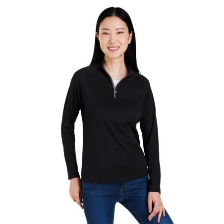 Buy Core365 CE418W Ladies Origin Performance Pique Quarter-Zip | ApparelChoice.ca