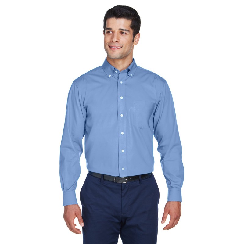 Buy Devon & Jones D630 Men's Crown Collection Solid Oxford Woven Shirt | ApparelChoice.ca