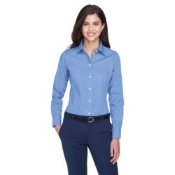 Buy Devon & Jones D630W Ladies Crown Collection Solid Oxford Woven Shirt | ApparelChoice.ca