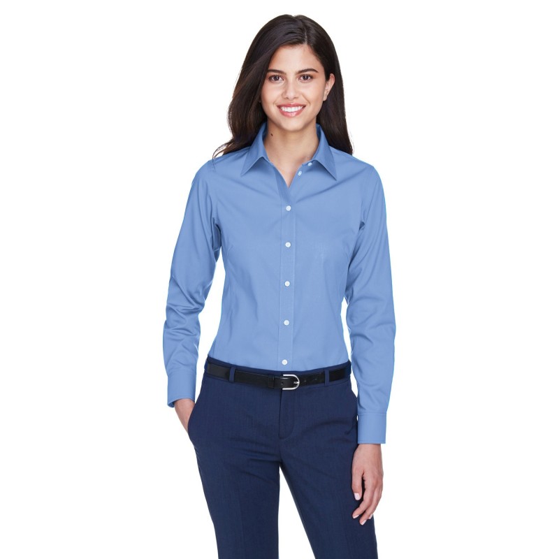 Buy Devon & Jones D630W Ladies Crown Collection Solid Oxford Woven Shirt | ApparelChoice.ca