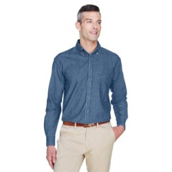 Buy Harriton M550 Men's Long-Sleeve Denim Shirt | ApparelChoice.ca