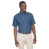 Buy Harriton M550S Men's Short-Sleeve Denim Shirt | ApparelChoice.ca