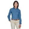Buy Harriton M550W Ladies Long-Sleeve Denim Shirt | ApparelChoice.ca