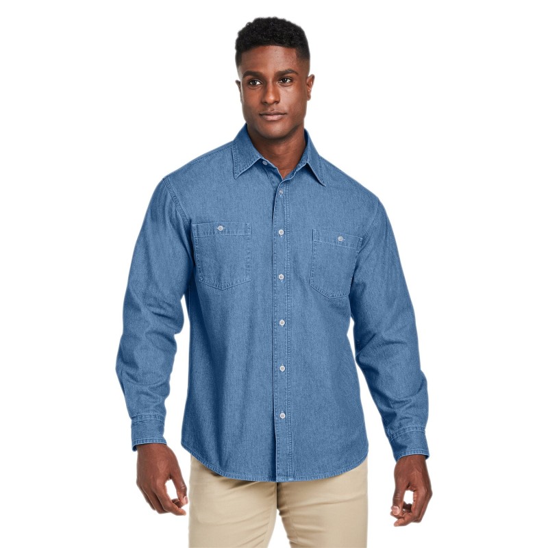 Buy Harriton M540 Men's Denim Shirt-Jacket | ApparelChoice.ca