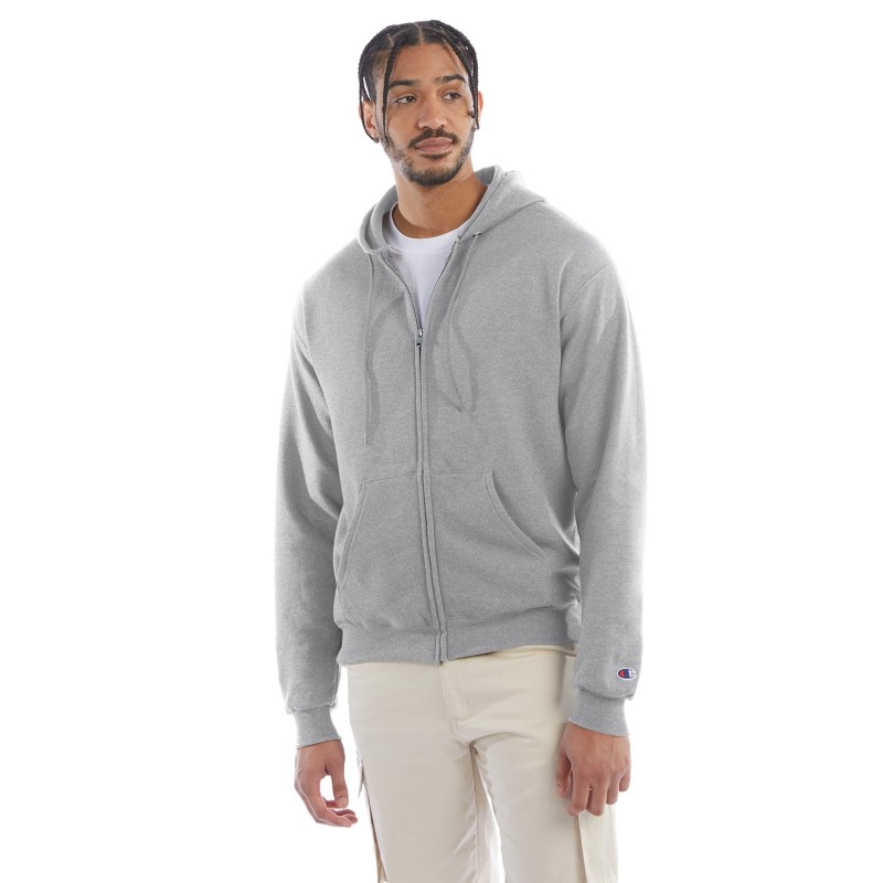 Buy Champion S800 Adult Powerblend Full-Zip Hooded Sweatshirt | ApparelChoice.ca
