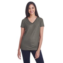 Buy Threadfast 240RV Ladies Liquid Jersey V-Neck T-Shirt | ApparelChoice.ca