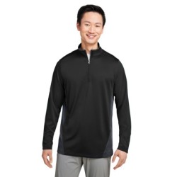 Buy Harriton M786 Men's Flash Snag Protection Plus IL Colorblock Quarter-Zip | ApparelChoice.ca