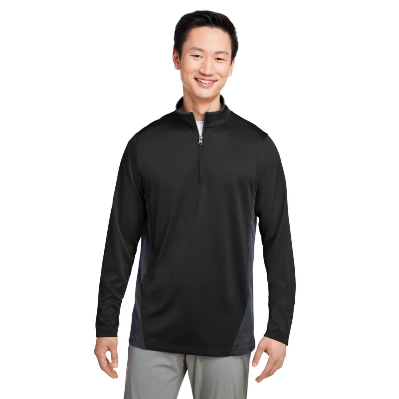 Buy Harriton M786 Men's Flash Snag Protection Plus IL Colorblock Quarter-Zip | ApparelChoice.ca