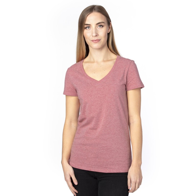Buy Threadfast 200RV Ladies Ultimate CVC V-Neck T-Shirt | ApparelChoice.ca