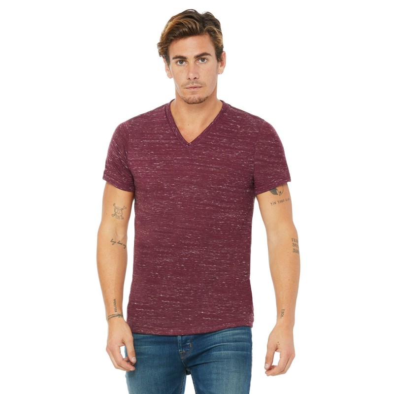 Buy Bella + Canvas 3655C Unisex Textured Jersey V-Neck T-Shirt | ApparelChoice.ca