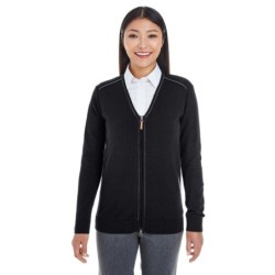 Buy Devon & Jones DG478W Ladies Manchester Fully-Fashioned Full-Zip Cardigan Sweater | ApparelChoice.ca