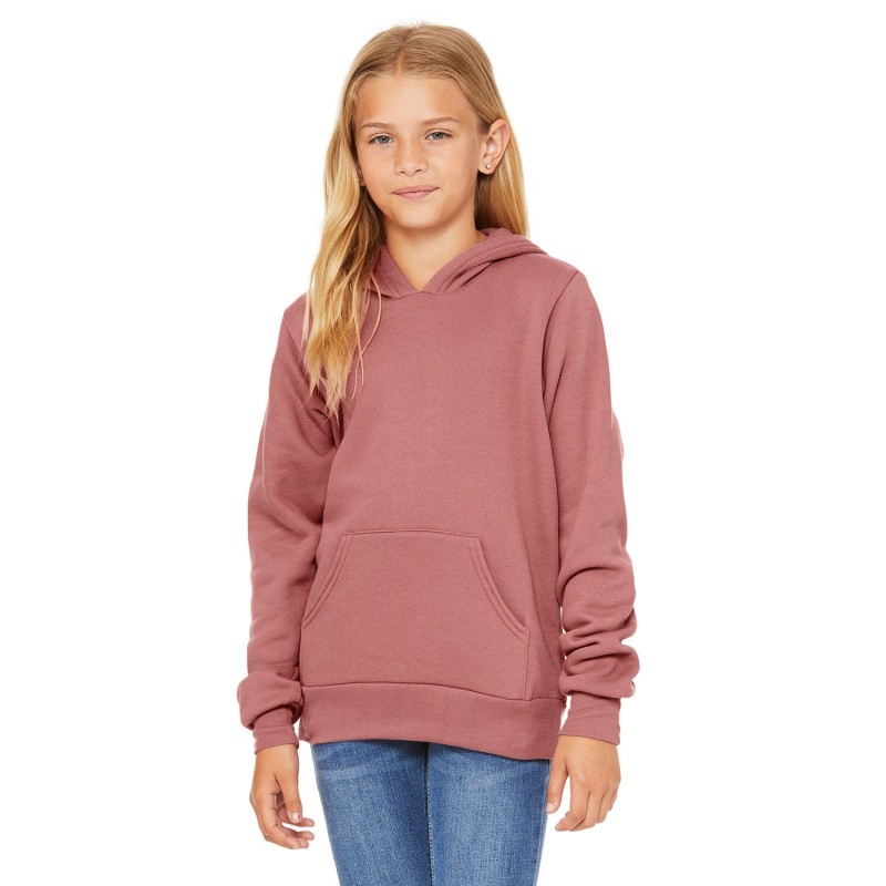 Buy Bella + Canvas 3719Y Youth Sponge Fleece Pullover Hooded Sweatshirt | ApparelChoice.ca