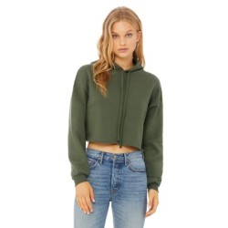 Buy Bella + Canvas B7502 Ladies Cropped Fleece Hoodie | ApparelChoice.ca