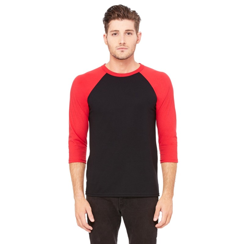 Buy Bella + Canvas 3200 Unisex 3/4-Sleeve Baseball T-Shirt | ApparelChoice.ca