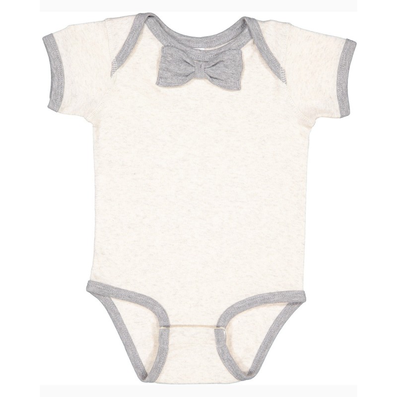 Buy Rabbit Skins RS4407 Infant Baby Rib Bow Tie Bodysuit | ApparelChoice.ca