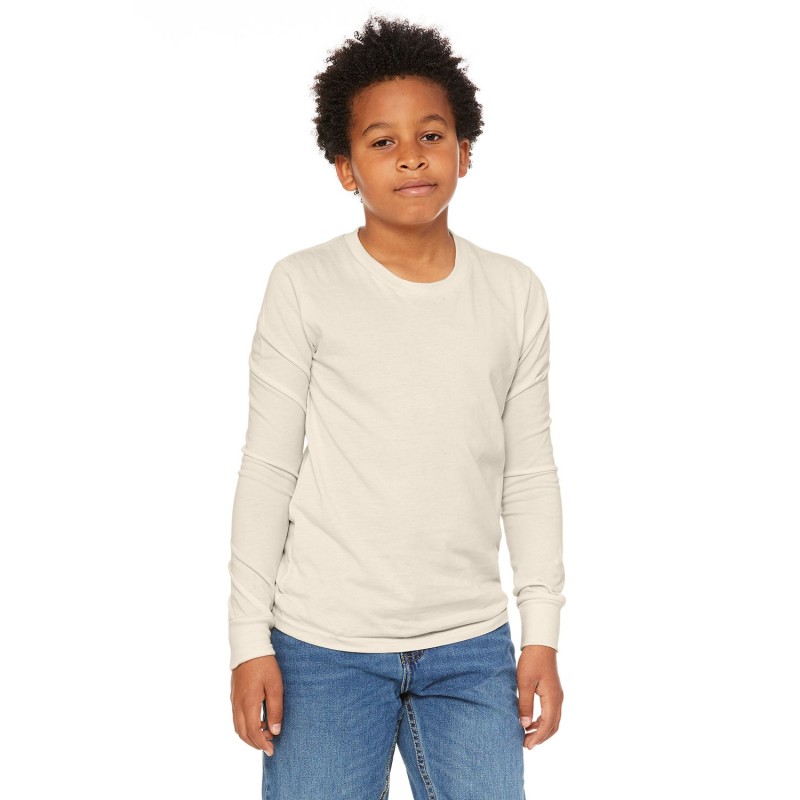 Buy Bella + Canvas 3501Y Youth Jersey Long-Sleeve T-Shirt | ApparelChoice.ca
