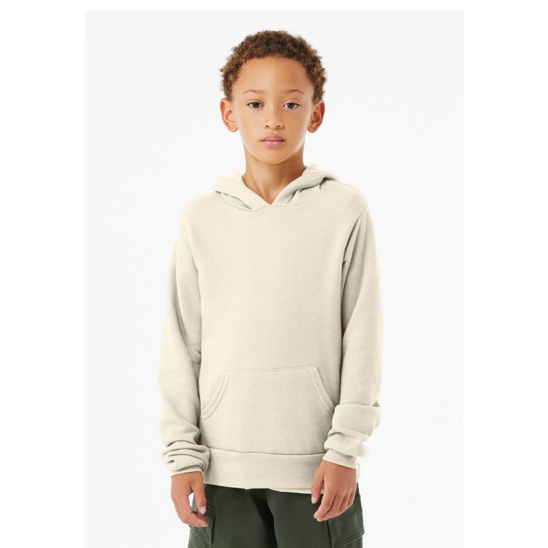 Buy Bella + Canvas 3719Y Youth Sponge Fleece Pullover Hooded Sweatshirt | ApparelChoice.ca