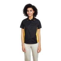 Buy Harriton M586W Ladies Flash IL Colorblock Short Sleeve Shirt | ApparelChoice.ca