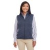 Buy Devon & Jones DG797W Ladies Newbury Melange Fleece Vest | ApparelChoice.ca